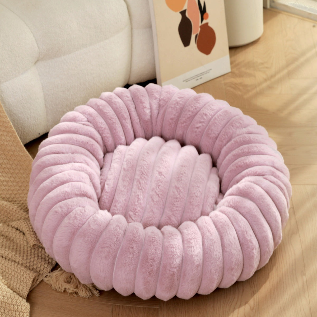 Panier Peluche Longs Poils pour Chat