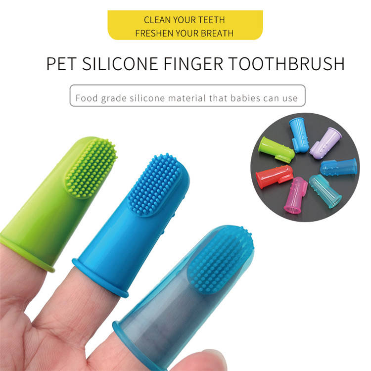 Brosse à Dents Doigt en Silicone Chien & Chat