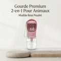 Gourde Nomade 2-en-1 pour Chien avec Gamelle