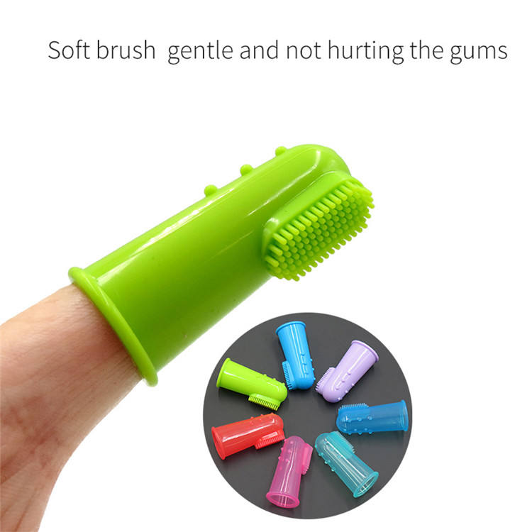Brosse à Dents Doigt en Silicone Chien & Chat