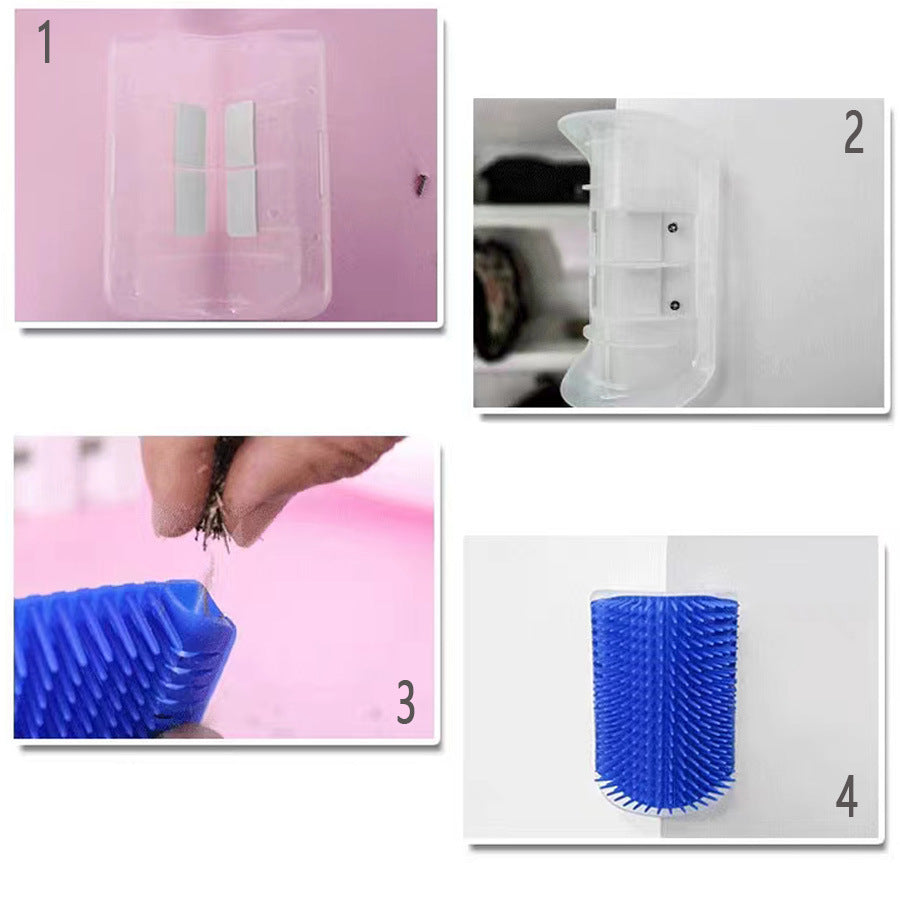 Brosse d'Angle Auto-Massante pour Chat