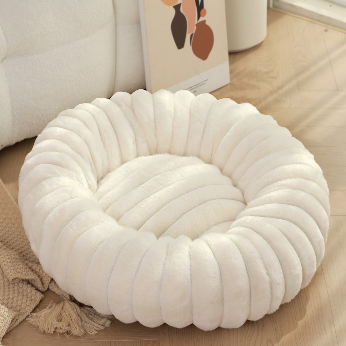 Panier Peluche Longs Poils pour Chat