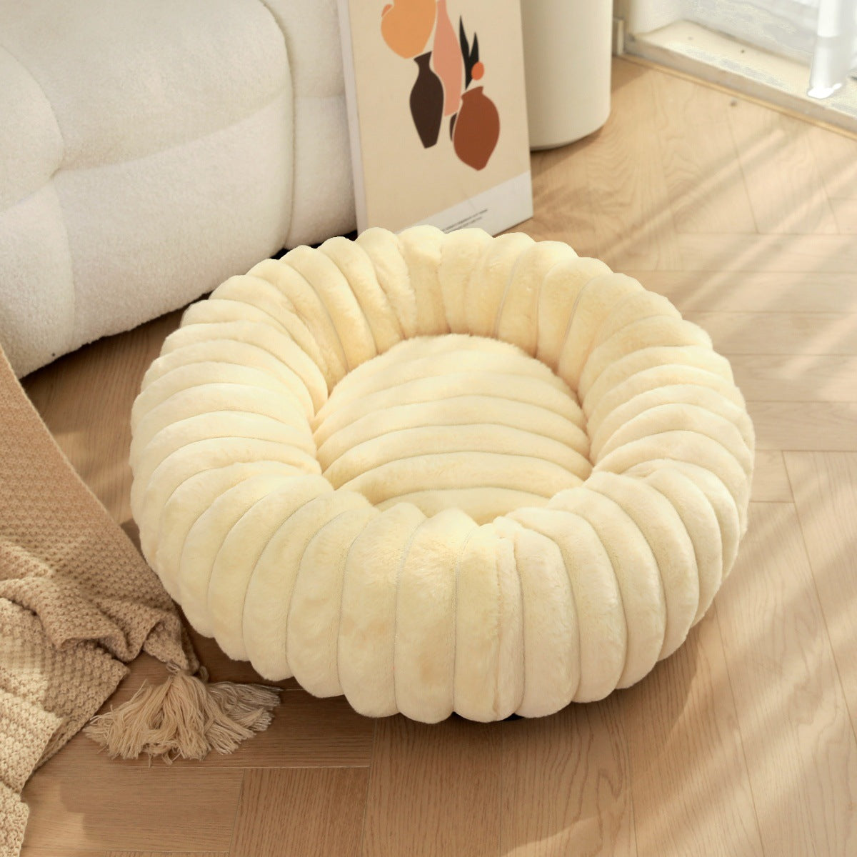 Panier Peluche Longs Poils pour Chat