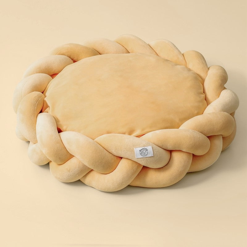 Panier Rond Tressé pour Chien & Chat