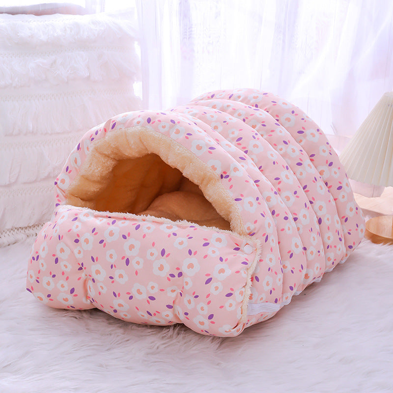 Panier Cocon Peluche Ultra Douillet pour Chat