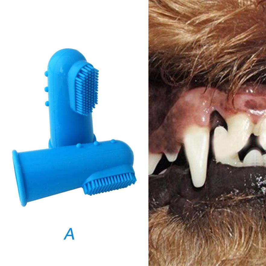 Brosse à Dents Doigt en Silicone Chien & Chat