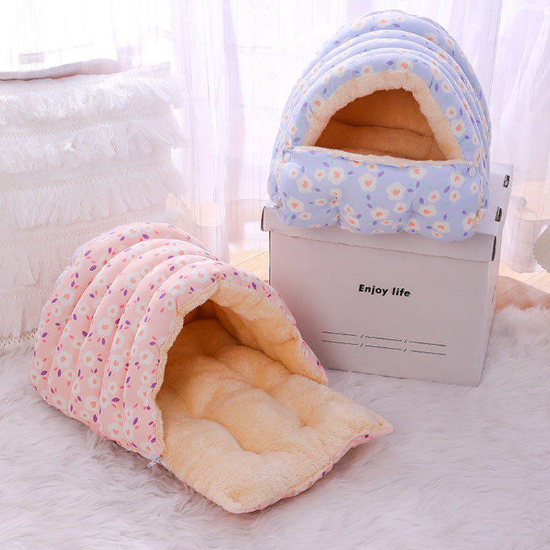 Panier Cocon Peluche Ultra Douillet pour Chat