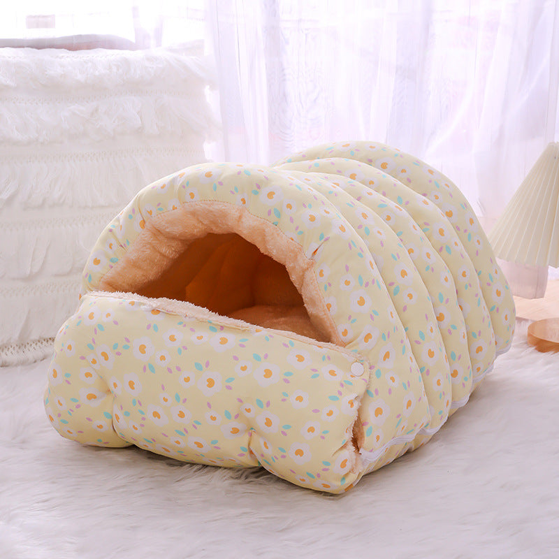 Panier Cocon Peluche Ultra Douillet pour Chat