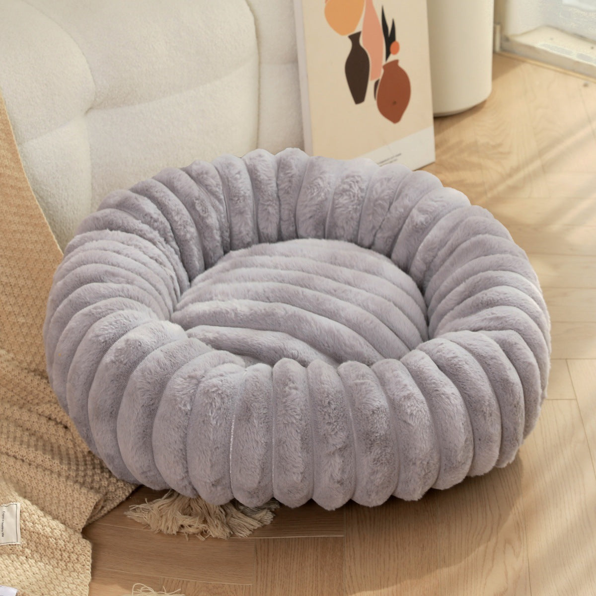Panier Peluche Longs Poils pour Chat