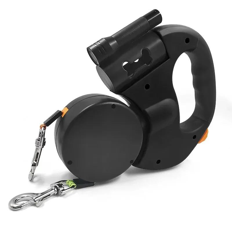 Laisse Rétractable Double pour Chien