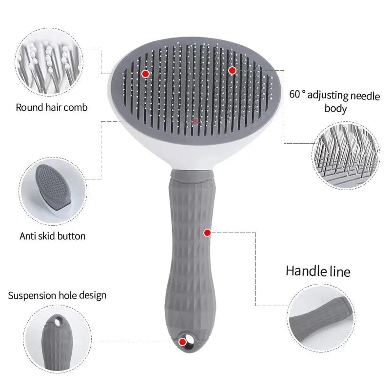 Brosse autonettoyante pour chien et chat - vue 4