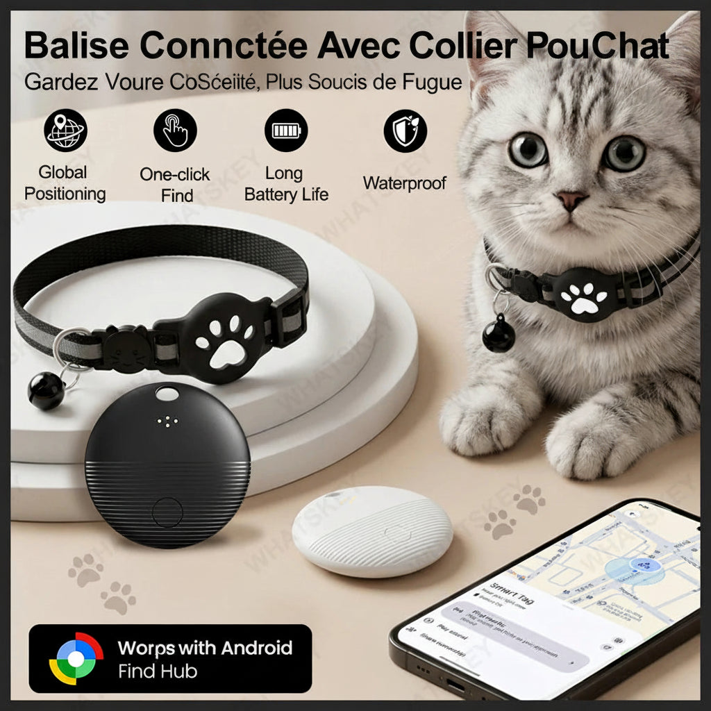 Collier GPS Traceur pour Chat