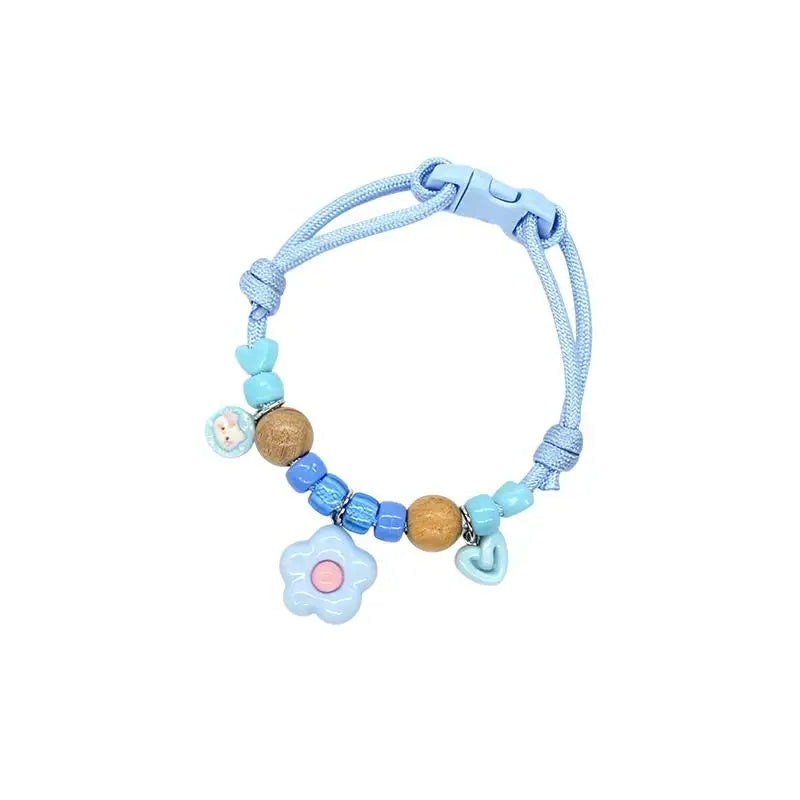 Collier Anti-Puces Macaron Naturel pour Chat